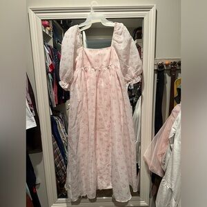 Pink maternity dress 💕🌷🎀